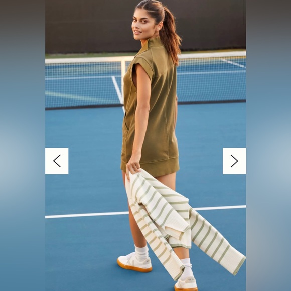 Anthropologie Daily Practice Meru Zip Front Active Athleisure Mini Dress XXS - Picture 3 of 6